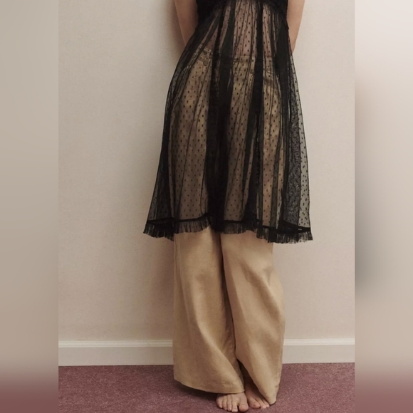 Faithful the Brand Circa Wide Leg Linen Trouser Pants in Honey Size 6 NWT - Picture 3 of 12